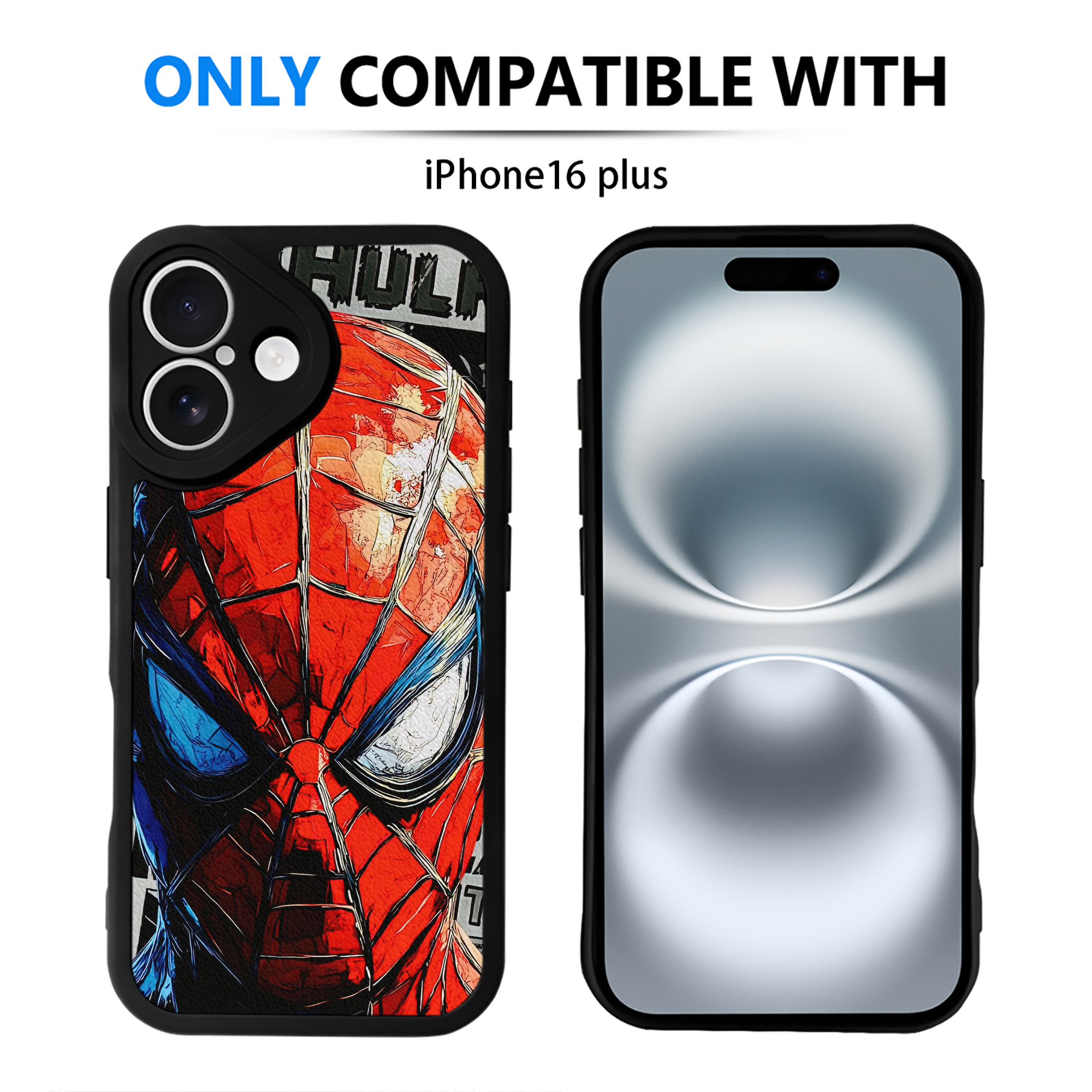 Spider Man スパイダーマン 【iPhone 16シリーズ対応】シリコンスマホケース（レザー調） 材質：シリコン